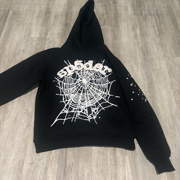 Black Spider Web Hoodie